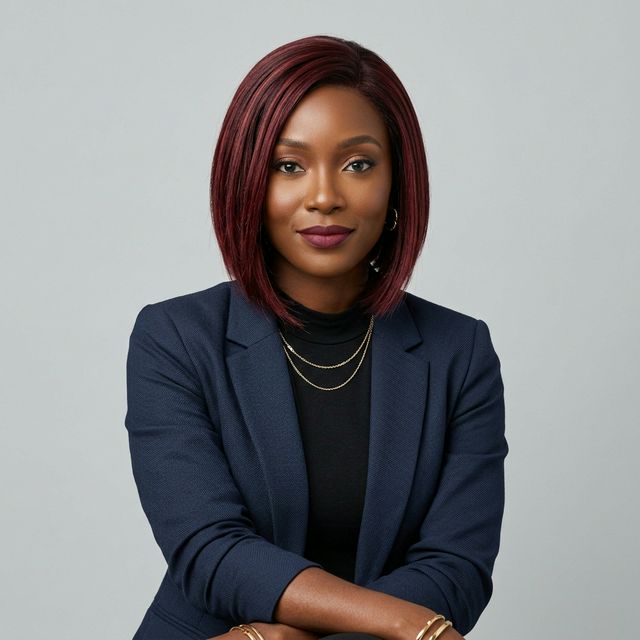 Classic Burgundy Bob Wig